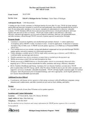 michigan thaw application.